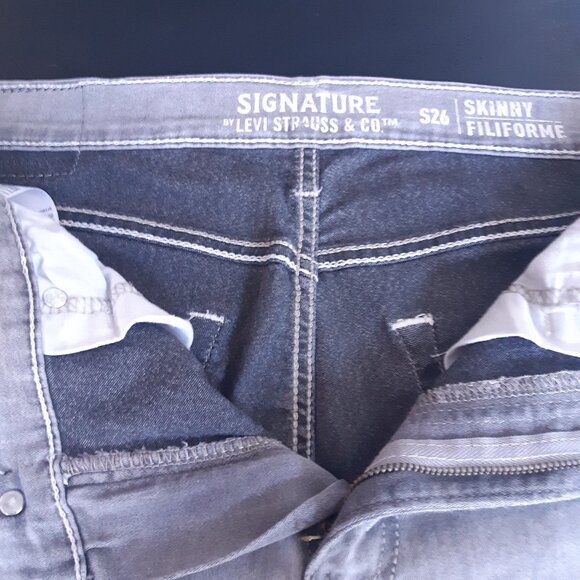 Levi Strauss Signature S26 34x30 Gray Men's Skinny Jeans - Picture 4 of 14
